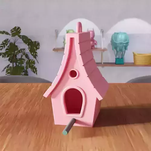 Futuristic Hanging Bird House - 385 3D print model