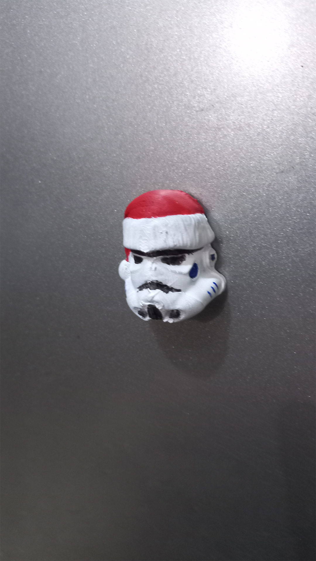 santa Stormtrooper fridge magnet print in place No Supports 3D print model_4