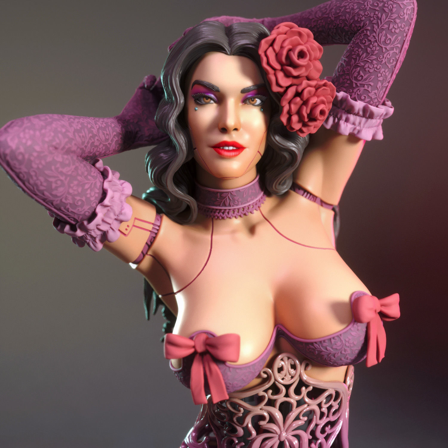 Shelley the love robot 3D print model_7