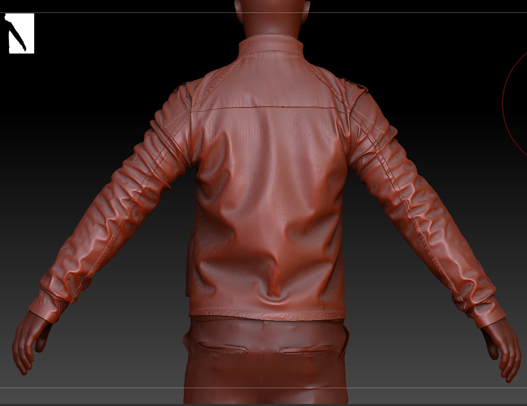 Polis Police Moto Jacket Malaysia Motorcycle Uniform Outfit  Low-poly 3D model_16