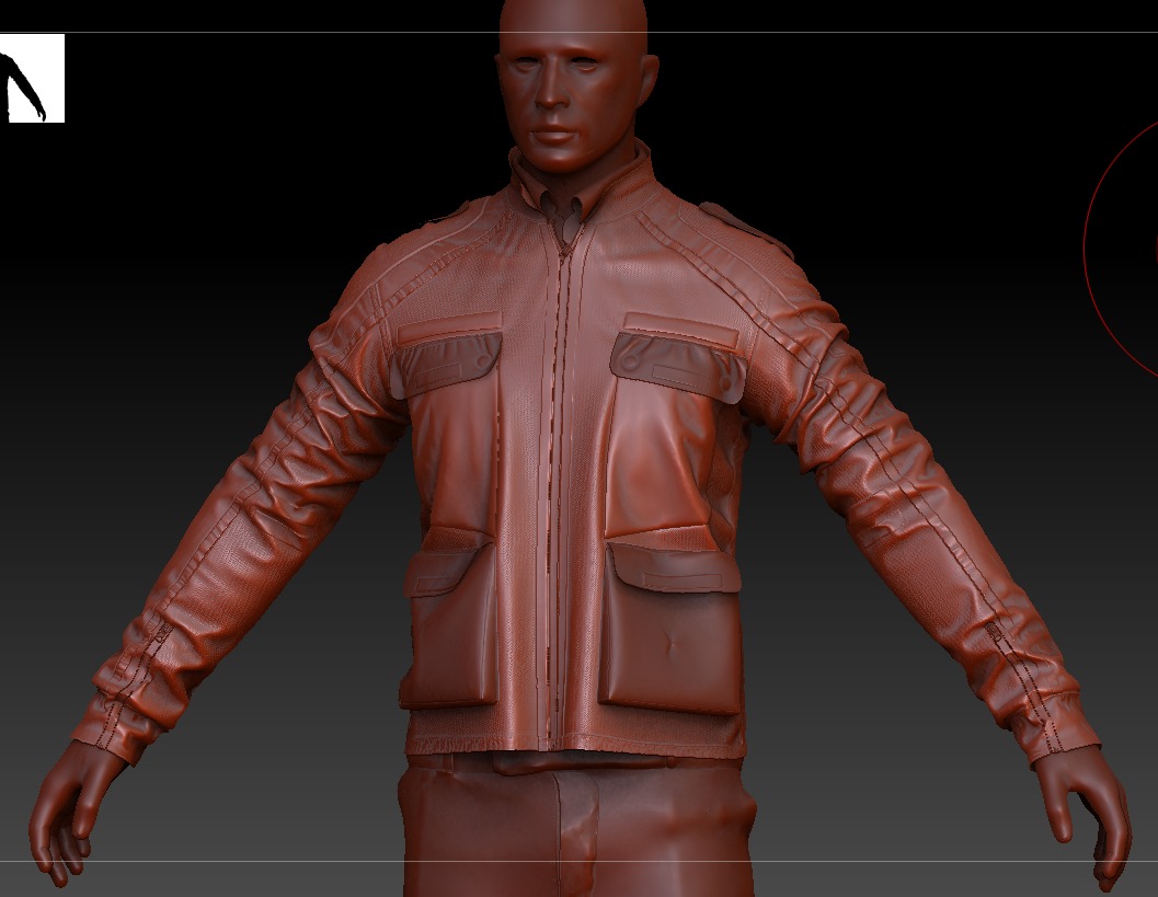 Polis Police Moto Jacket Malaysia Motorcycle Uniform Outfit  Low-poly 3D model_19