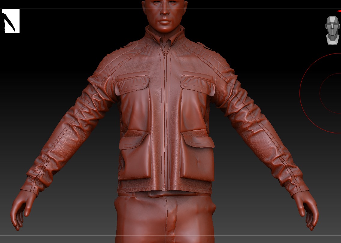 Polis Police Moto Jacket Malaysia Motorcycle Uniform Outfit  Low-poly 3D model_18