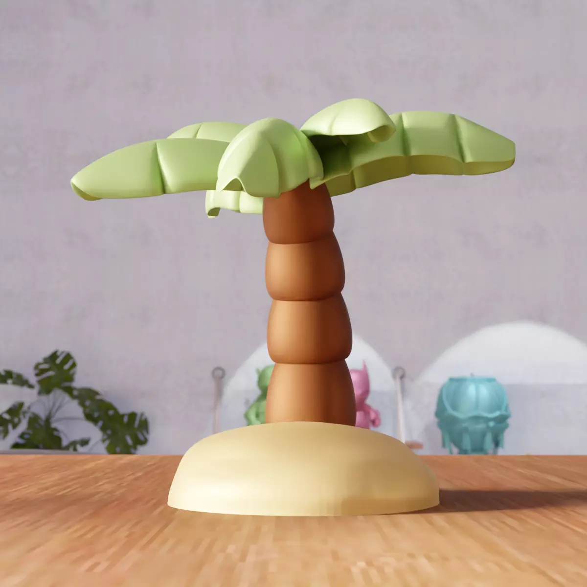 Miniature Palm Tree Decor - 382 3D print model_3