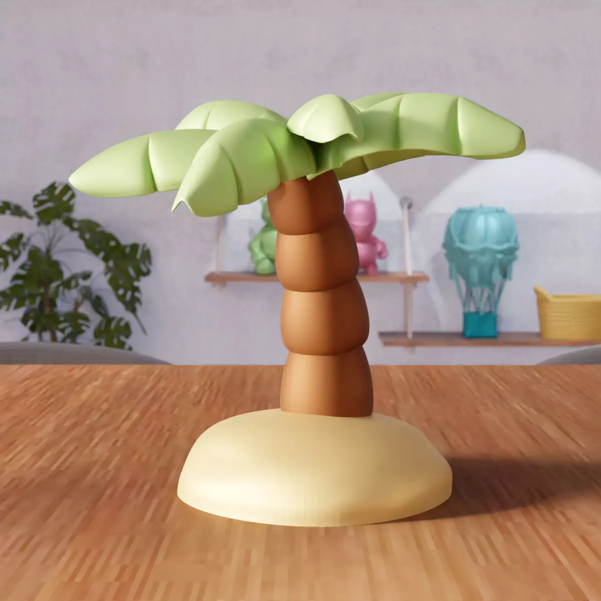 Miniature Palm Tree Decor - 382 3D print model_4