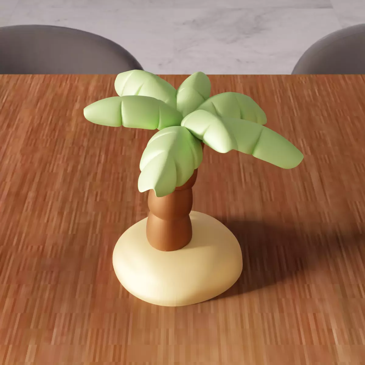 Miniature Palm Tree Decor - 382 3D print model_5