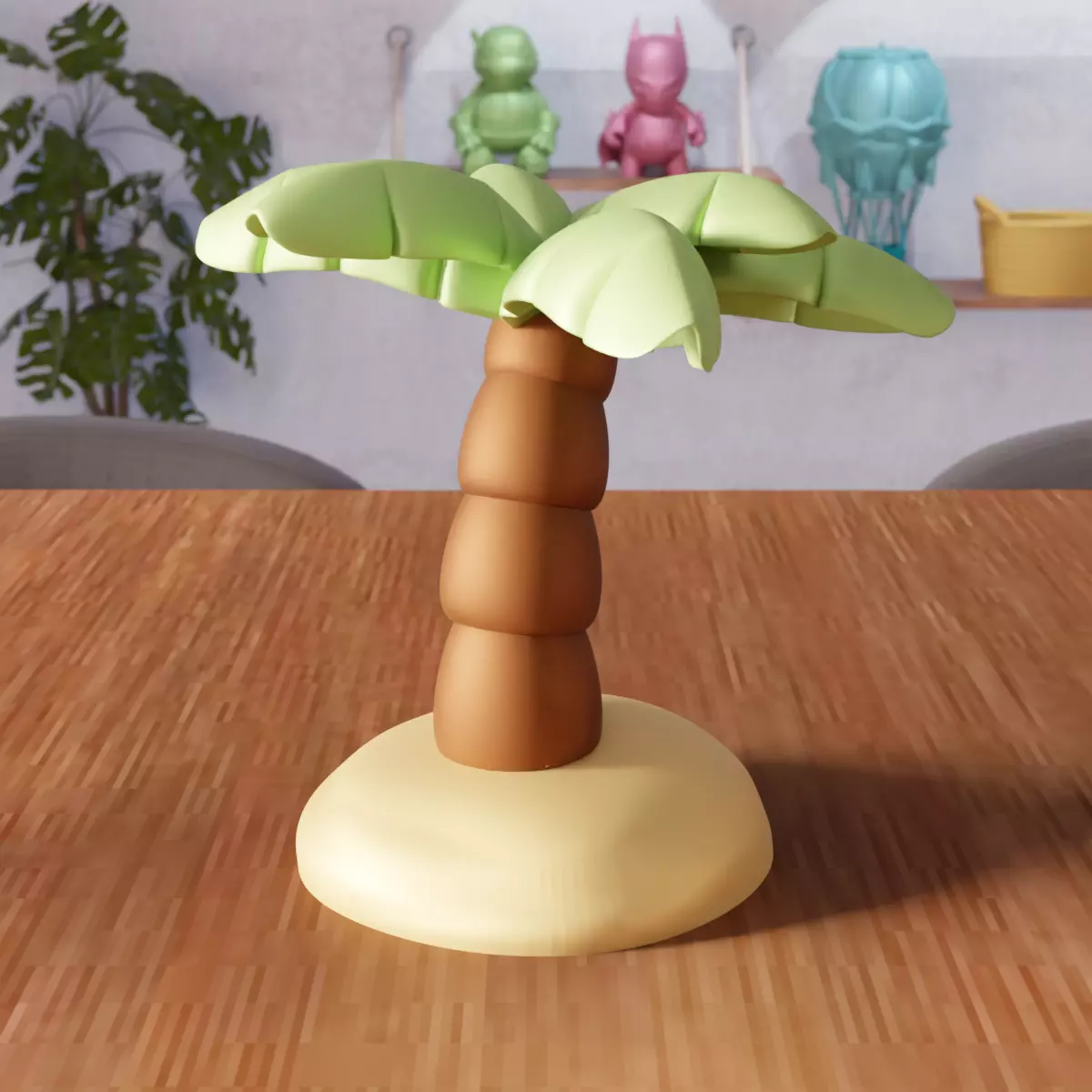 Miniature Palm Tree Decor - 382 3D print model_2