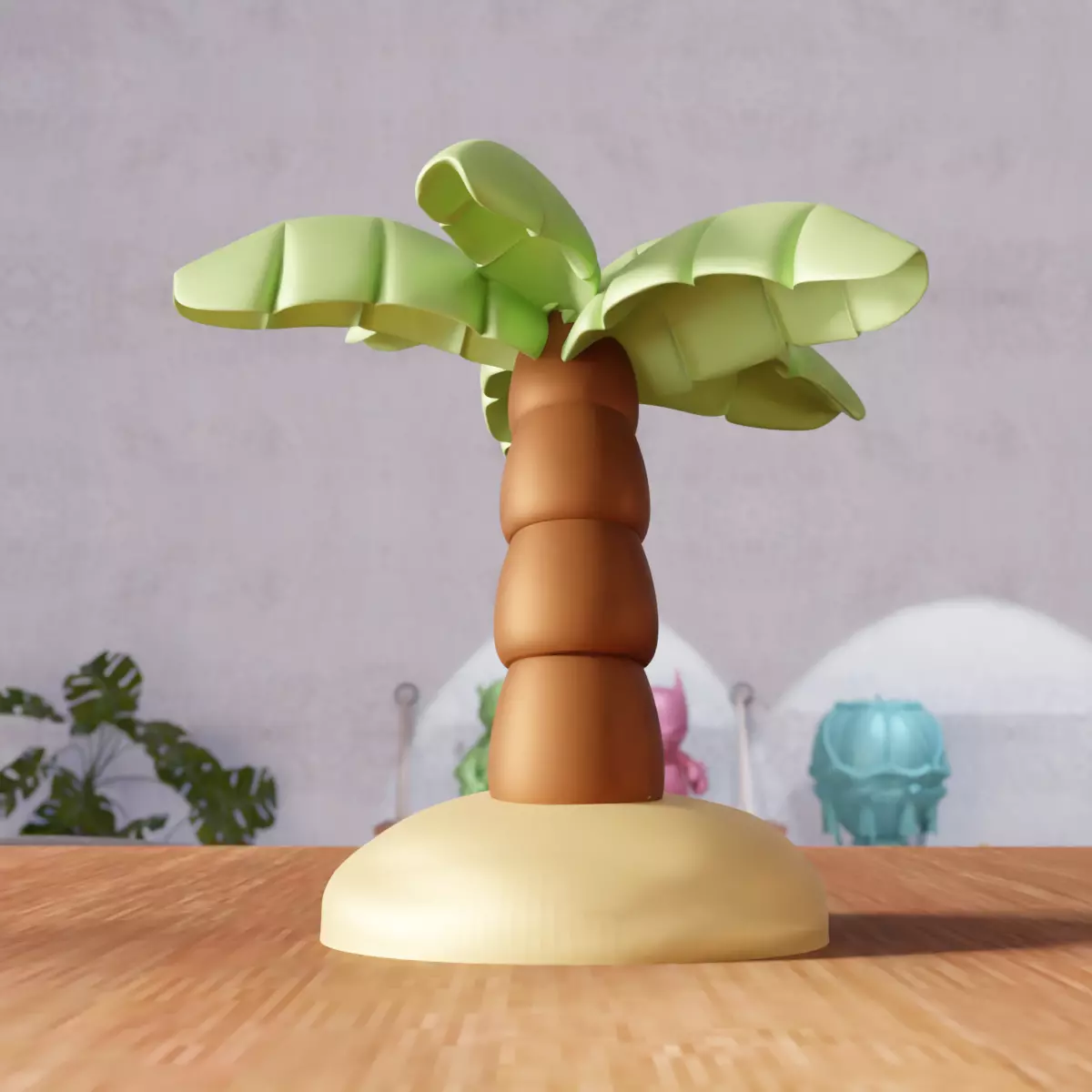 Miniature Palm Tree Decor - 382 3D print model_7