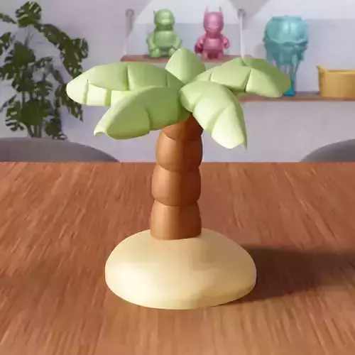 Miniature Palm Tree Decor - 382 3D print model