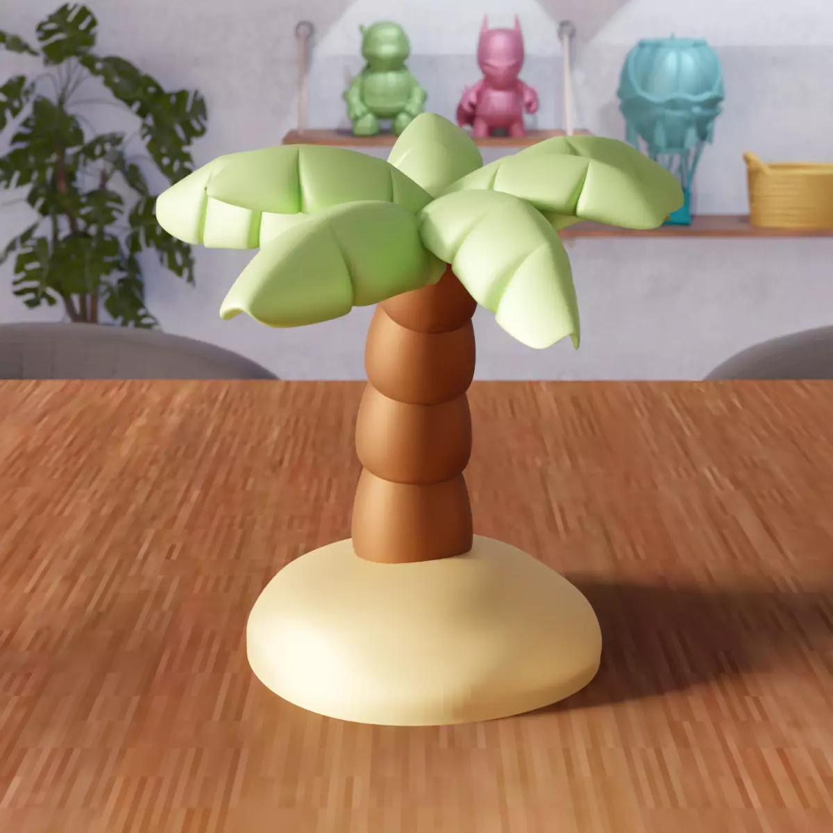 Miniature Palm Tree Decor - 382 3D print model_0