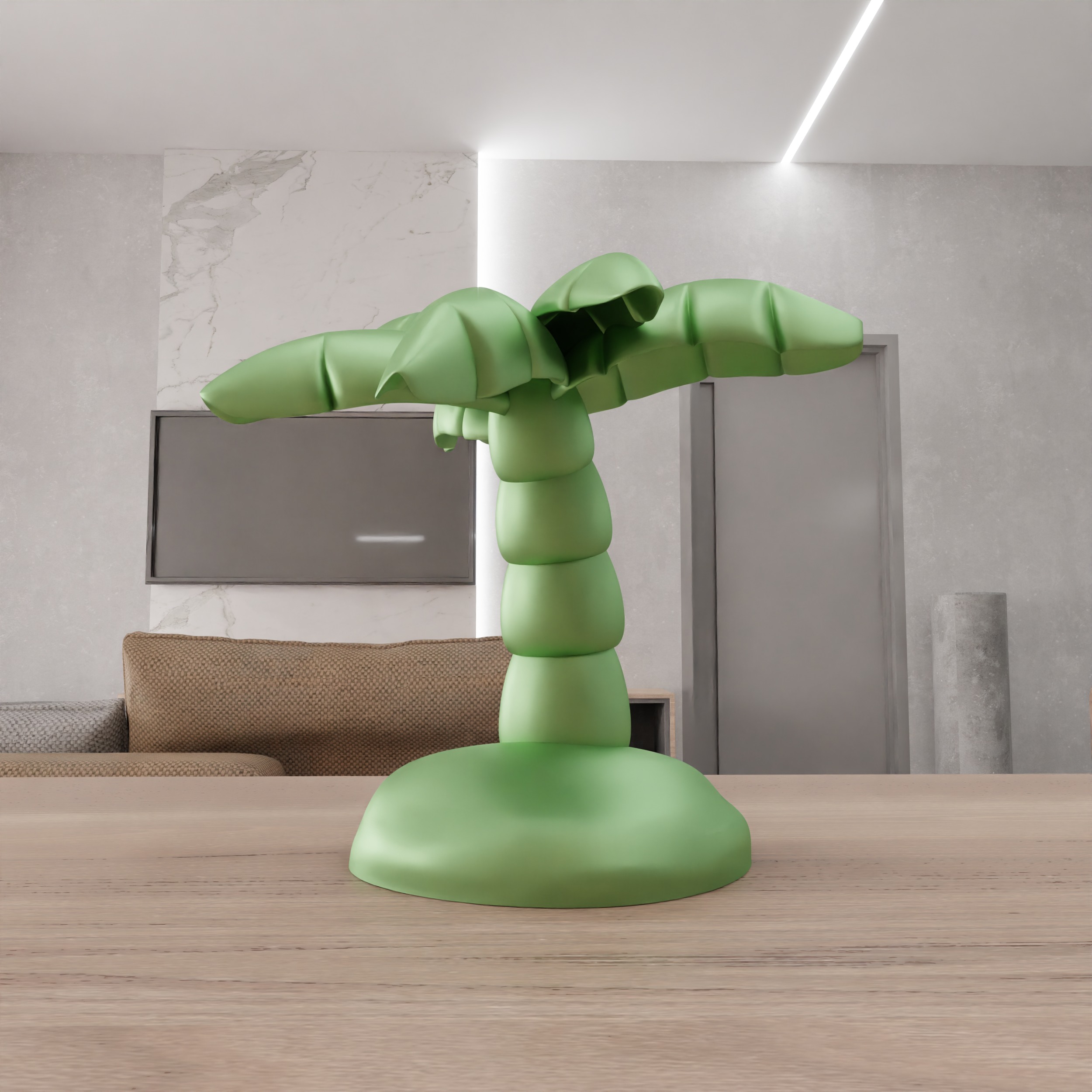 Miniature Palm Tree Decor - 382 3D print model_10