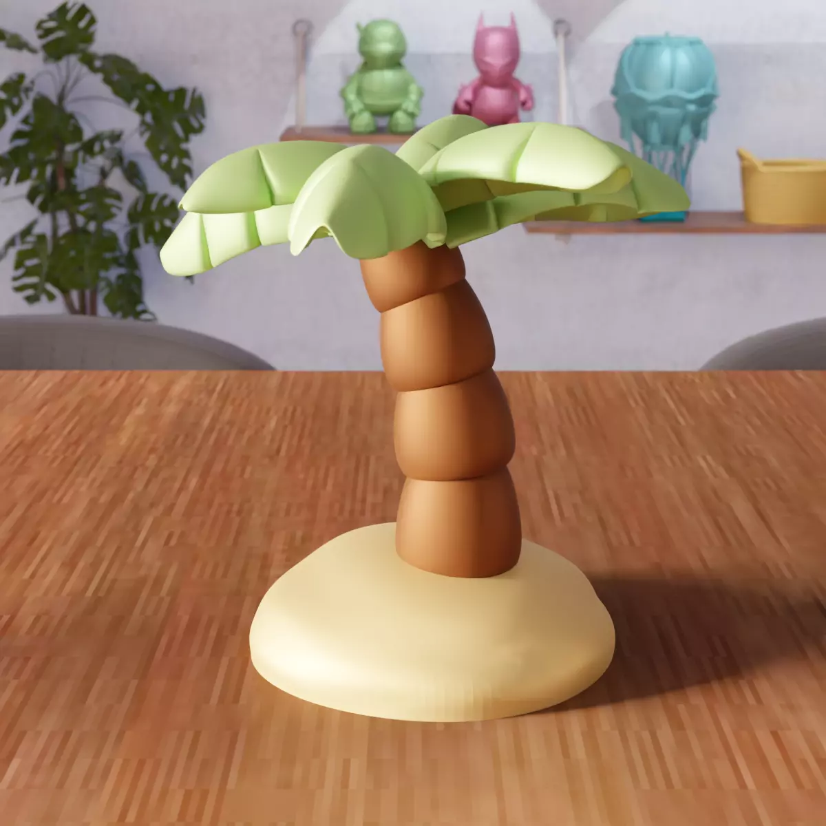 Miniature Palm Tree Decor - 382 3D print model_1