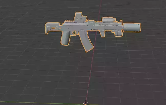 file in 3d lego weapon minifigures gun ak 103