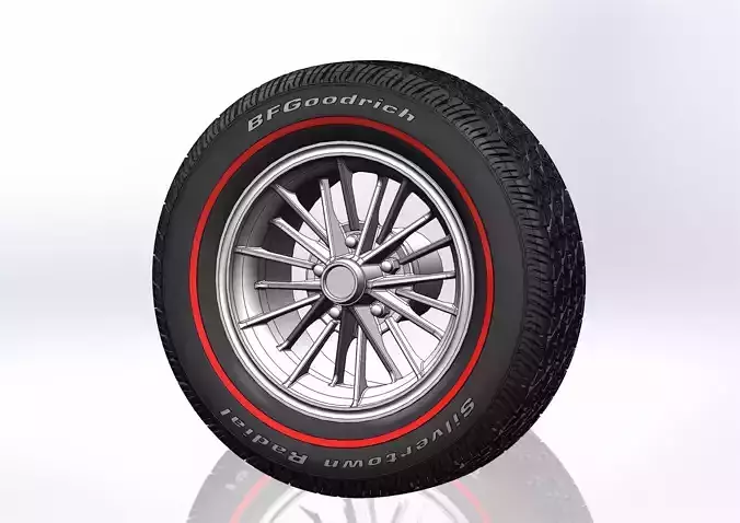 Custom wheels Kelsey-Hayes Stripper for scale model 3D print model