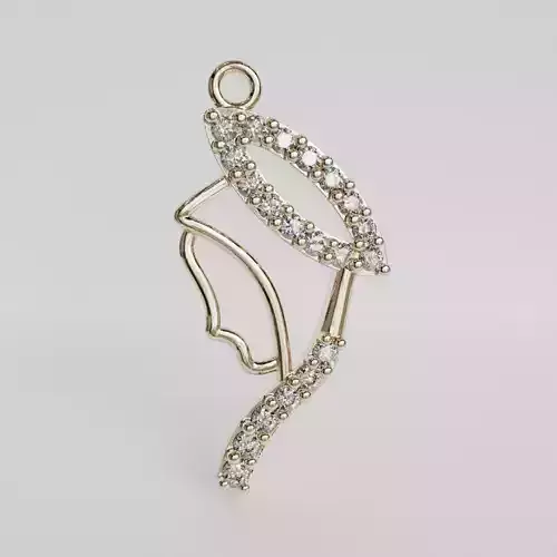 simple virgin silhouette pendant