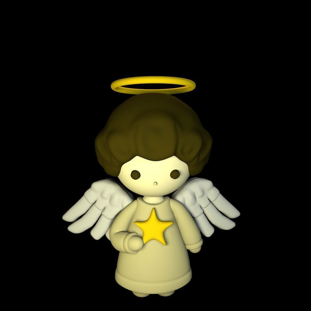 Christmas Angel  3D print model_1