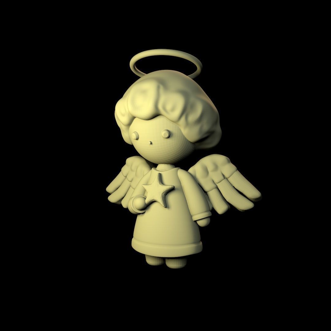 Christmas Angel  3D print model_5