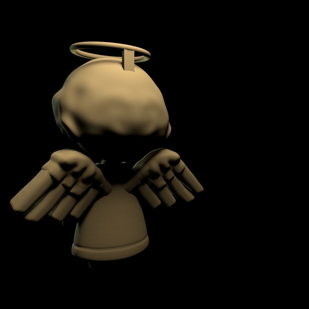 Christmas Angel  3D print model_4