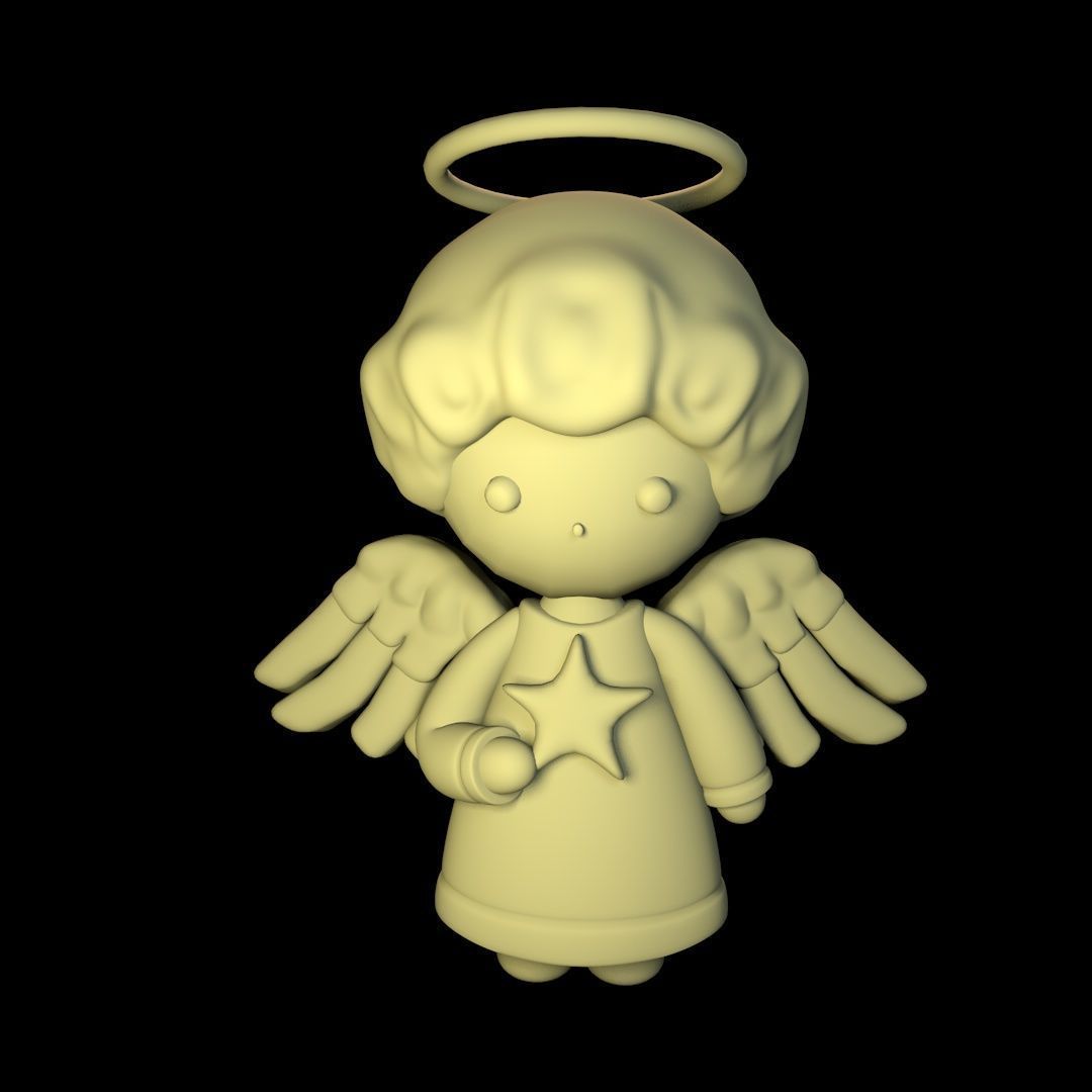 Christmas Angel  3D print model_2