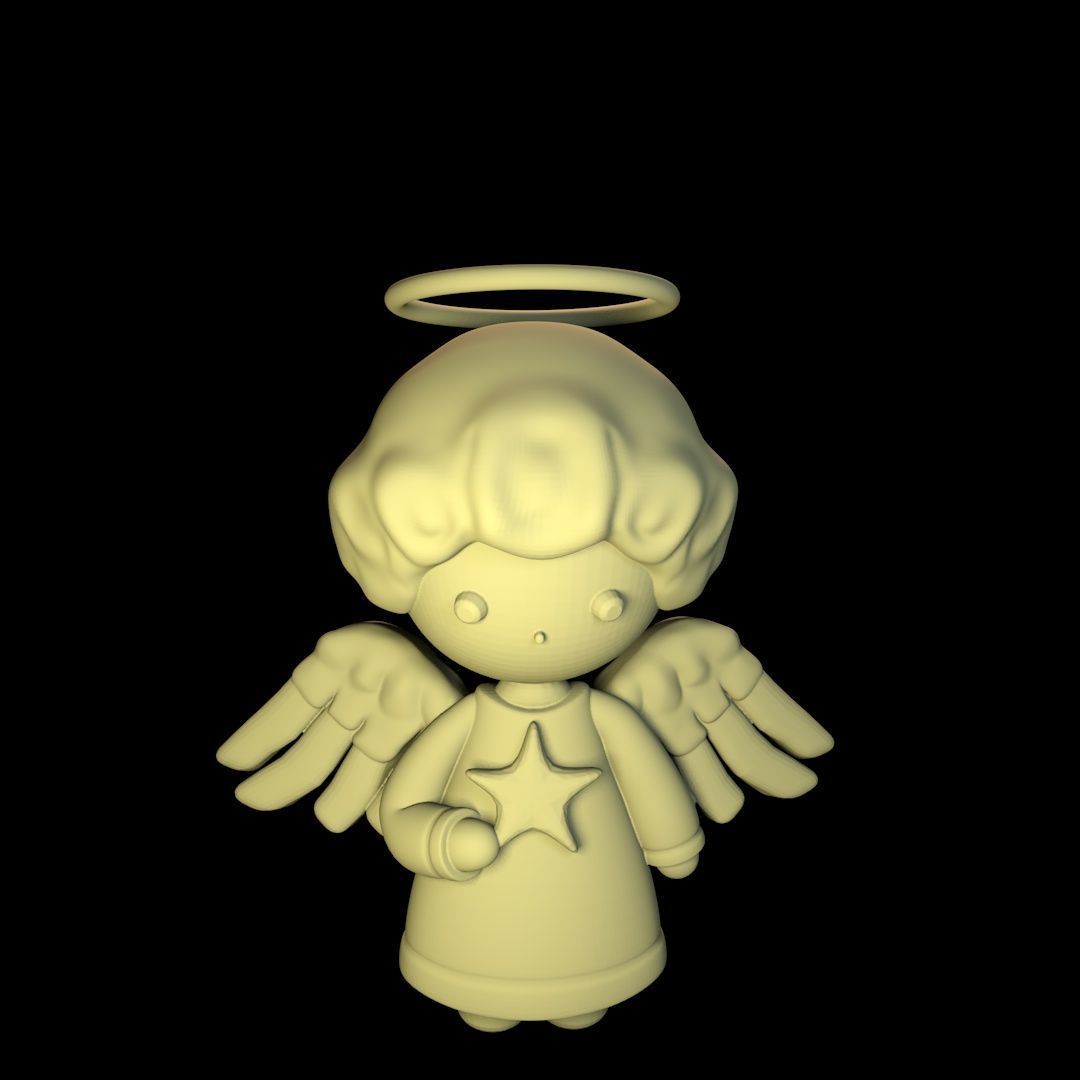 Christmas Angel  3D print model_8