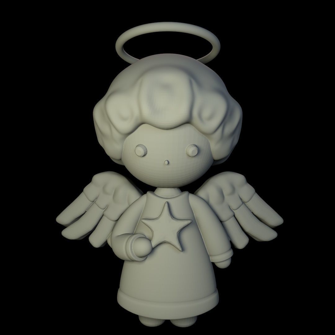 Christmas Angel  3D print model_3