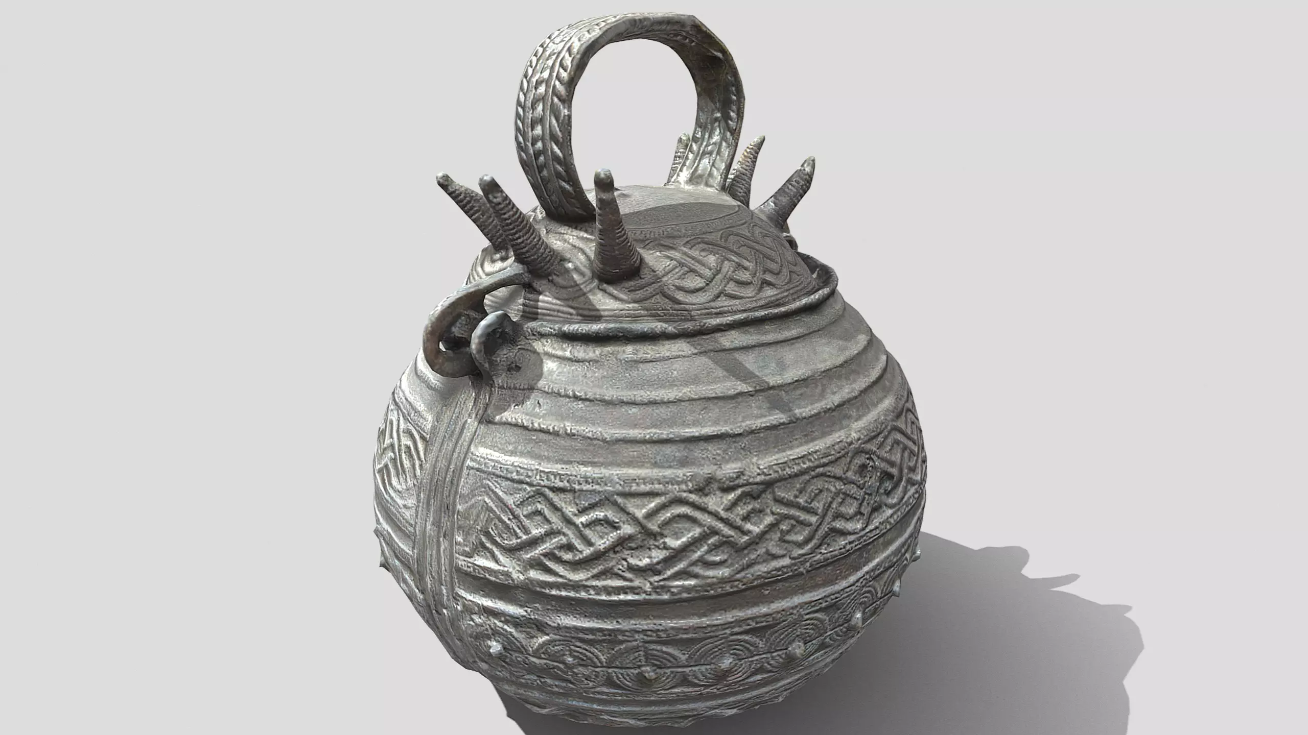 Akhe -Pot Low-poly 3D model_0