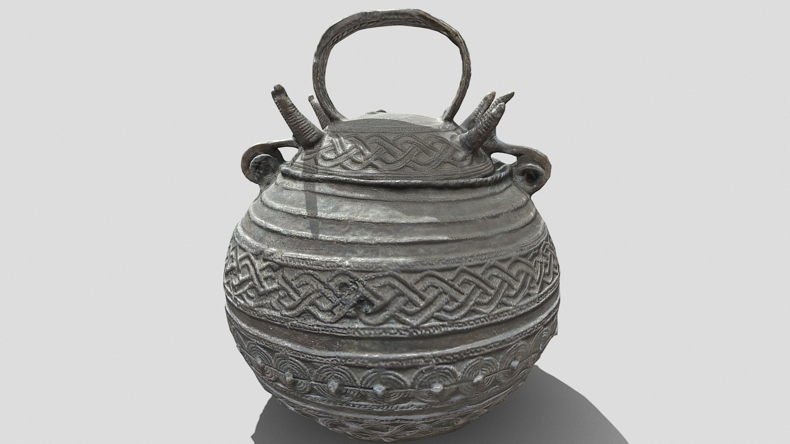 Akhe -Pot Low-poly 3D model_1