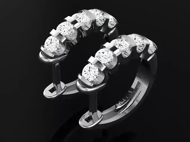 Earrings with stones 4915