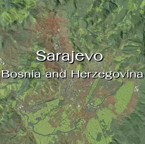 Sarajevo Bosnia and Herzegovina - city and urban 3D model