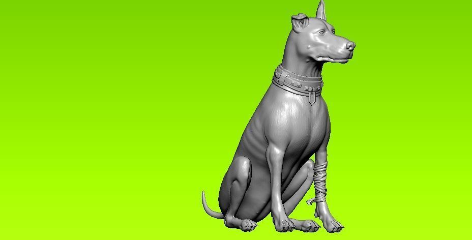 Labrador retriever dog statue - 3D print 3D print model_2