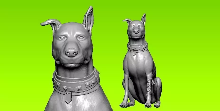 Labrador retriever dog statue - 3D print 3D print model_0