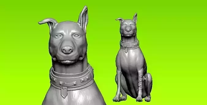 Labrador retriever dog statue - 3D print 3D print model
