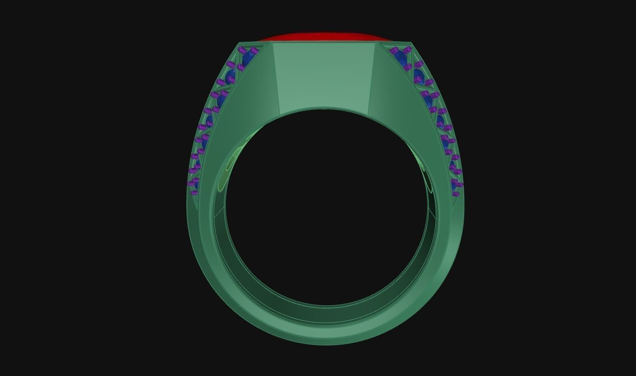 Ruby Ring - 230322 3D print model_13