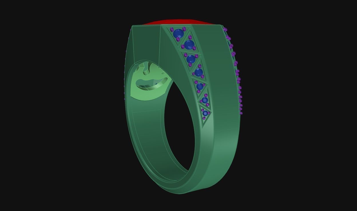 Ruby Ring - 230322 3D print model_11