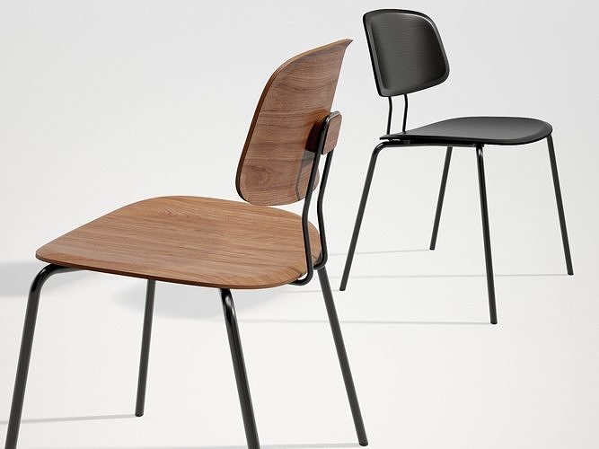 Okito Ply Dining Chair 3D model