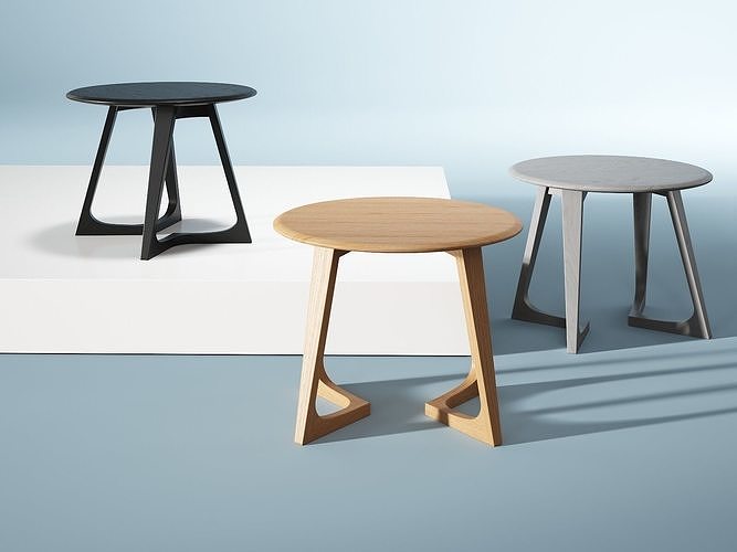 Twist Night Round Table 3D model