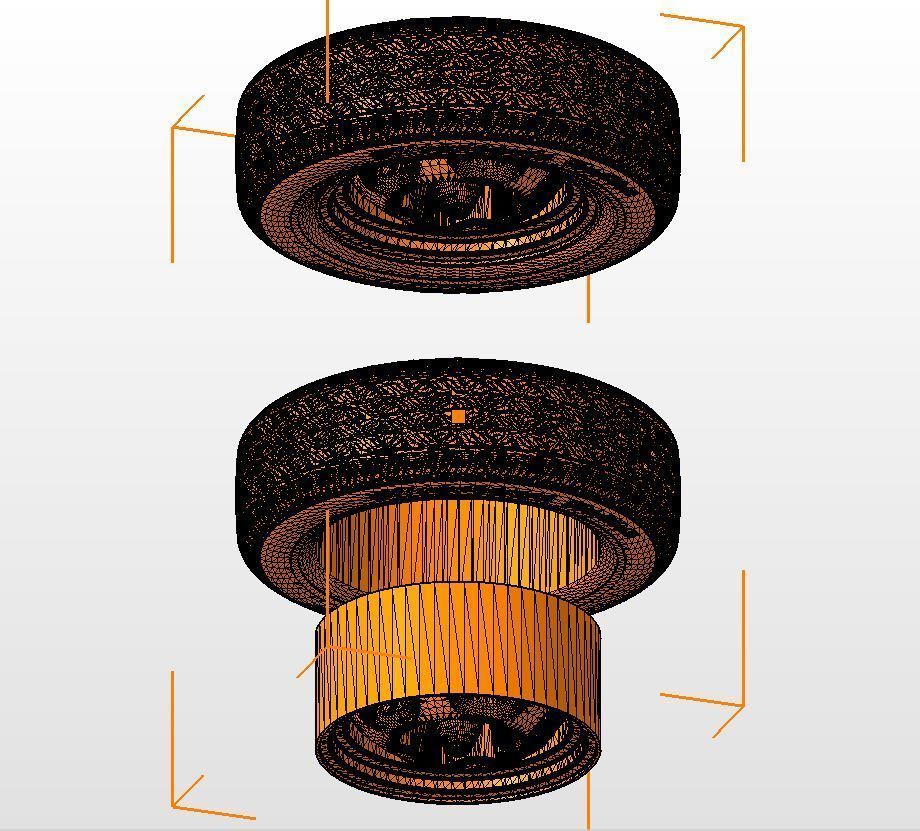 Custom wheels Motor Wheel Spyder for scale model 3D print model_14