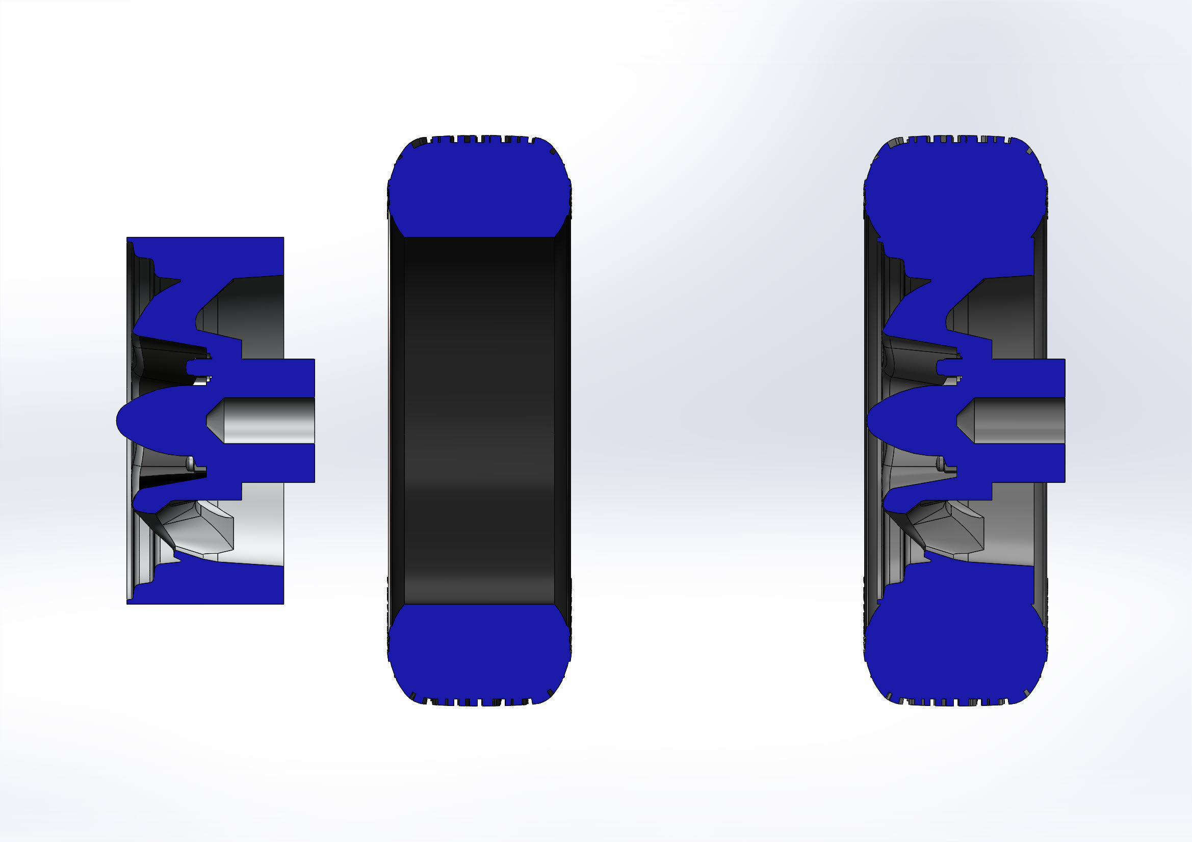 Custom wheels Motor Wheel Spyder for scale model 3D print model_12