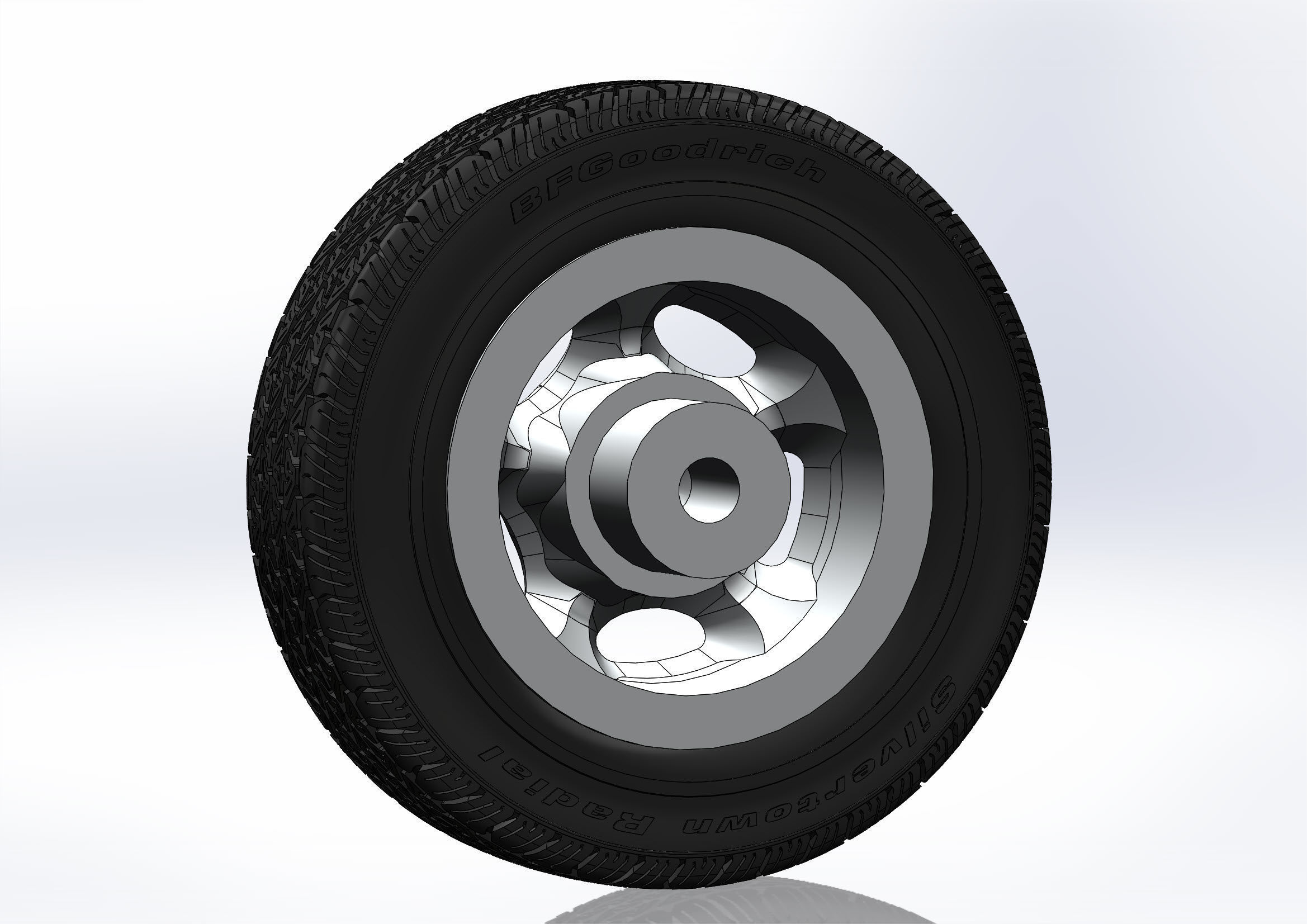 Custom wheels Motor Wheel Spyder for scale model 3D print model_5