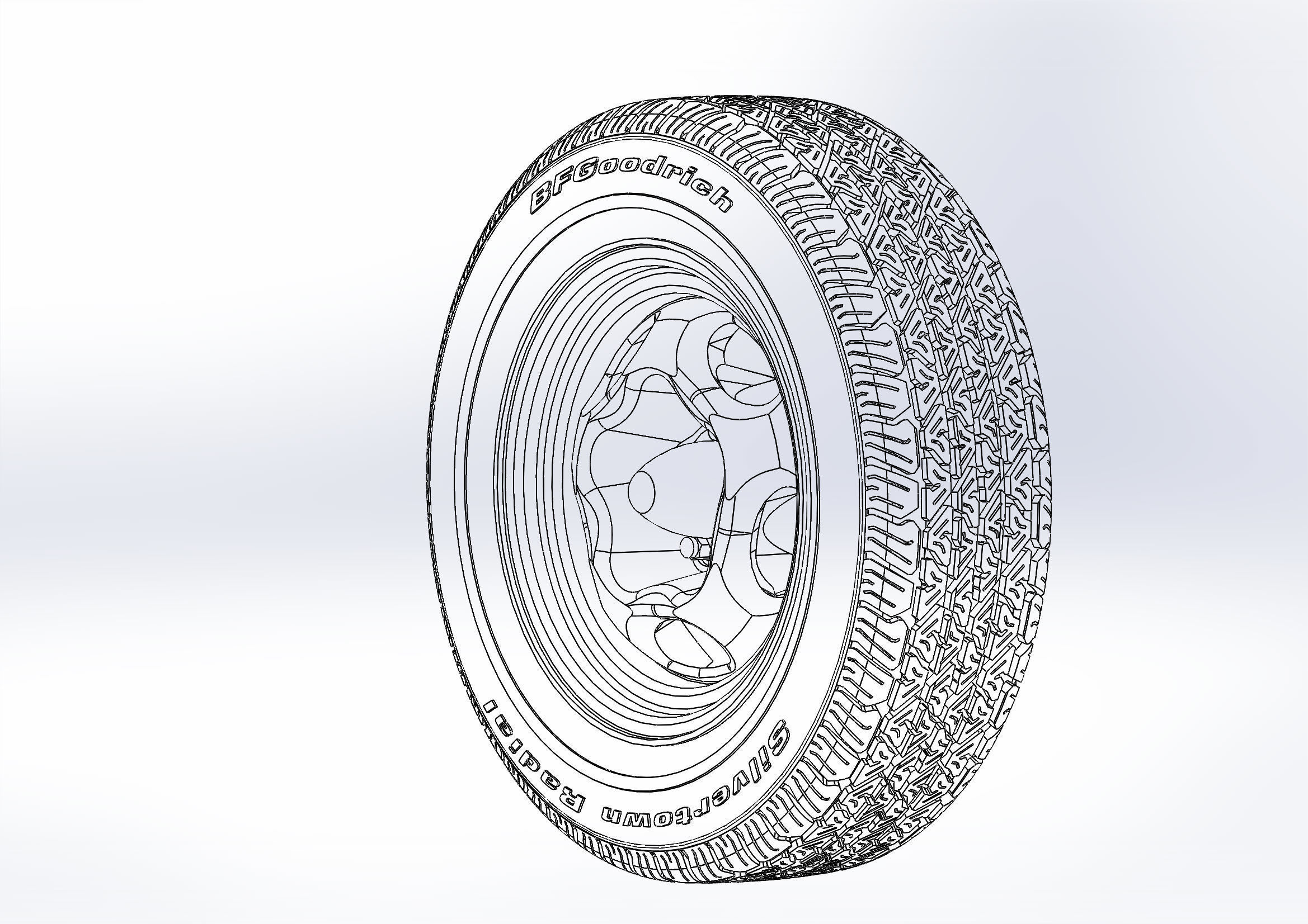 Custom wheels Motor Wheel Spyder for scale model 3D print model_2