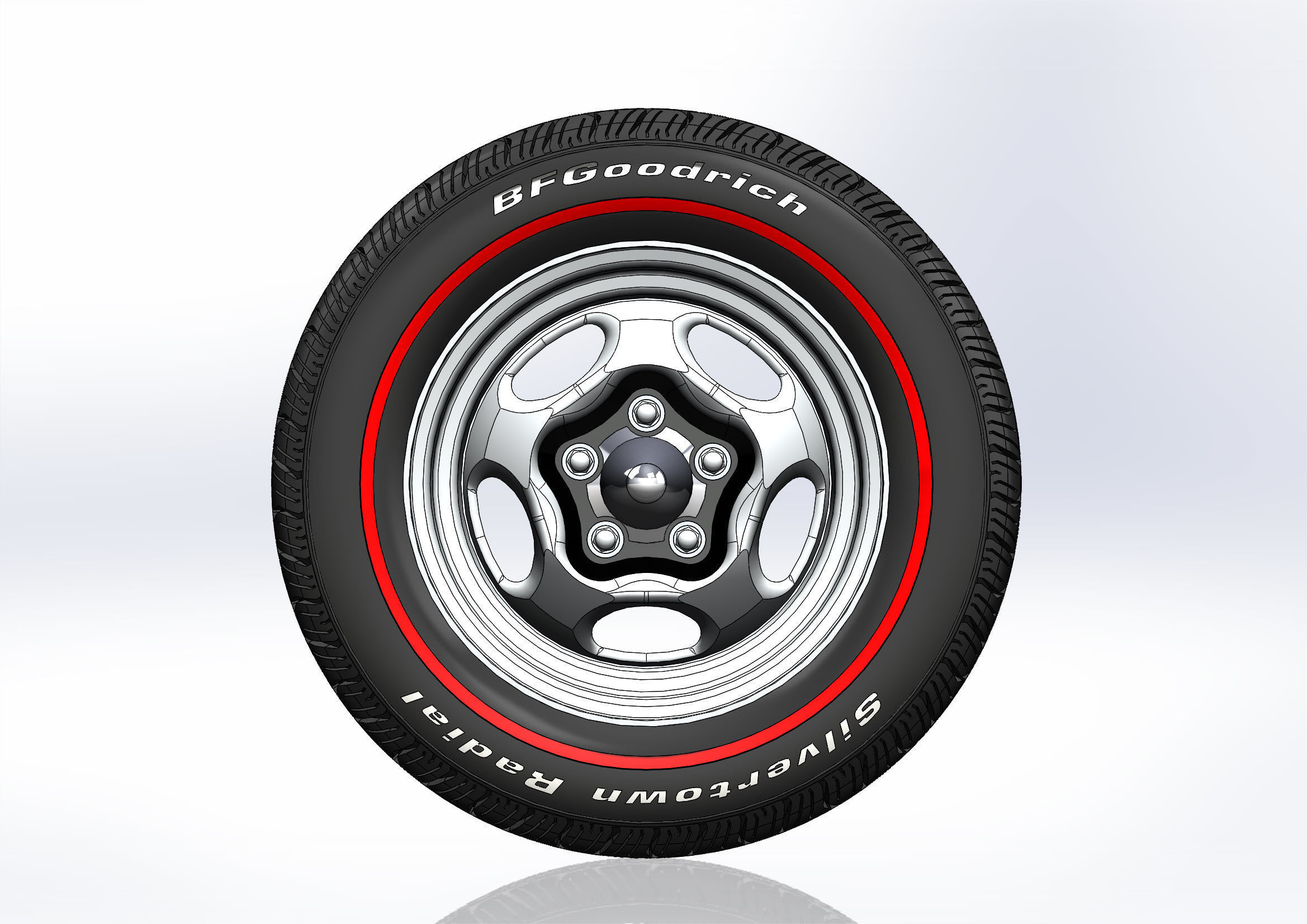 Custom wheels Motor Wheel Spyder for scale model 3D print model_6