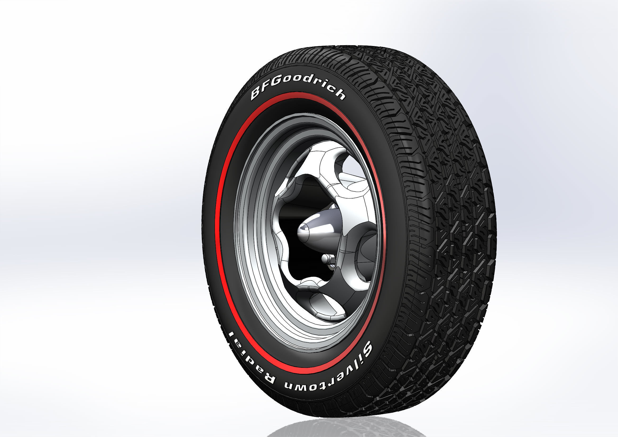 Custom wheels Motor Wheel Spyder for scale model 3D print model_1