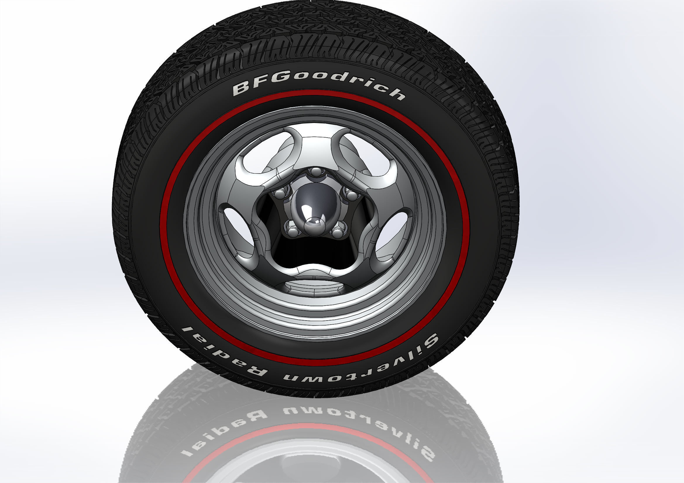 Custom wheels Motor Wheel Spyder for scale model 3D print model_8