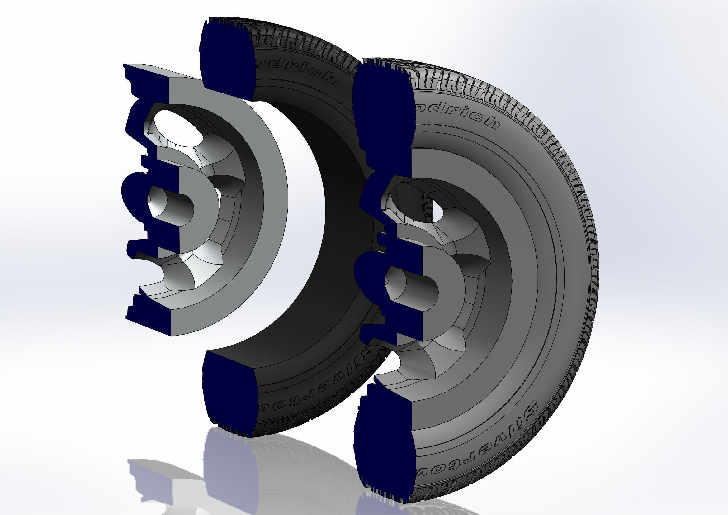 Custom wheels Motor Wheel Spyder for scale model 3D print model_11