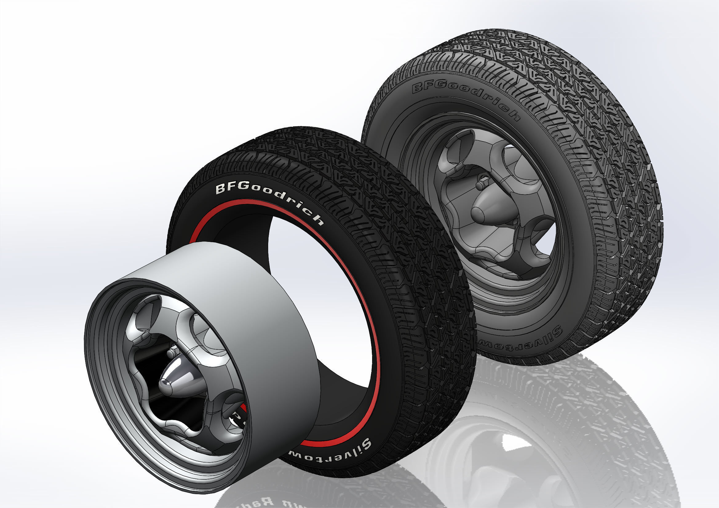 Custom wheels Motor Wheel Spyder for scale model 3D print model_9