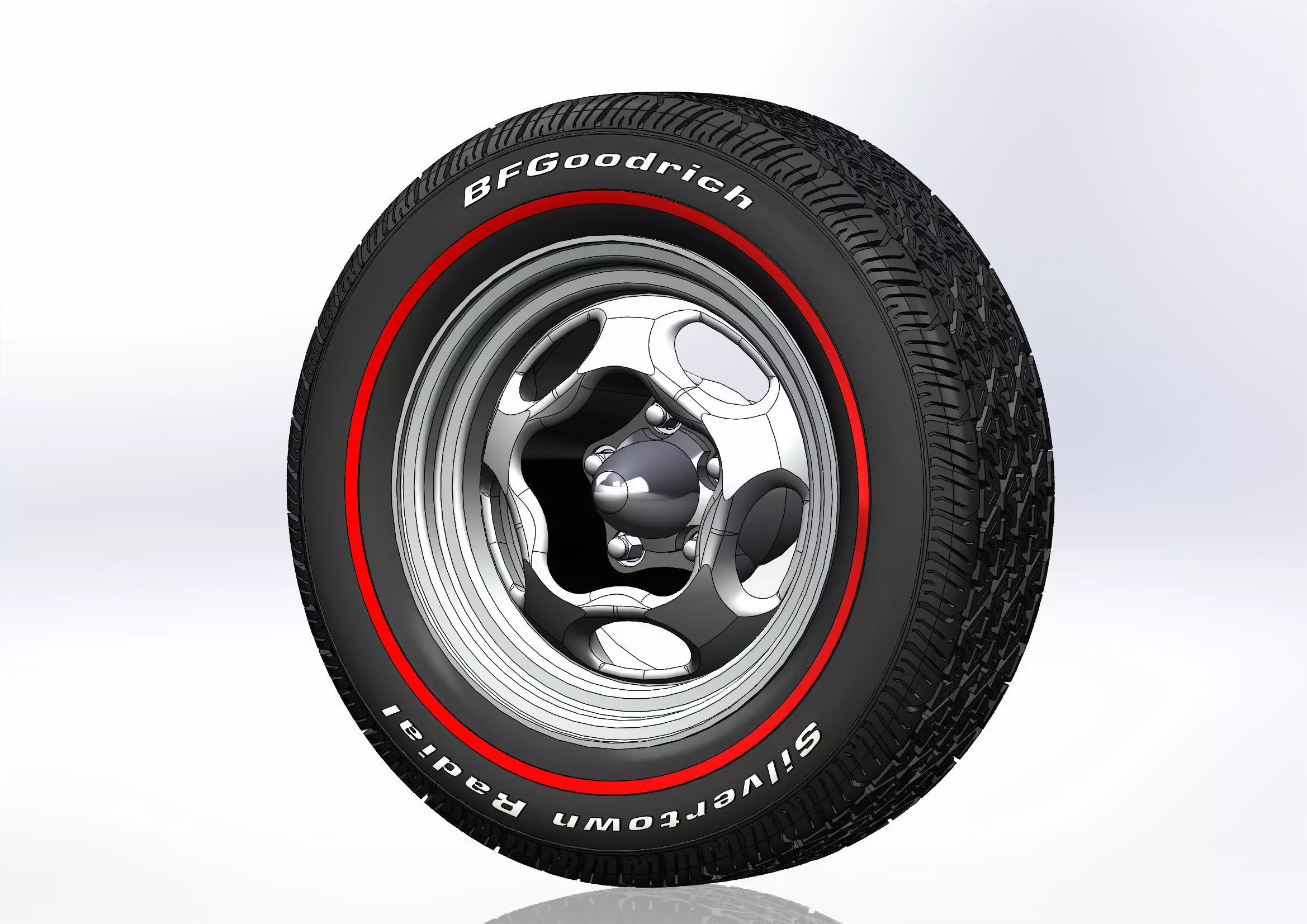 Custom wheels Motor Wheel Spyder for scale model 3D print model_0