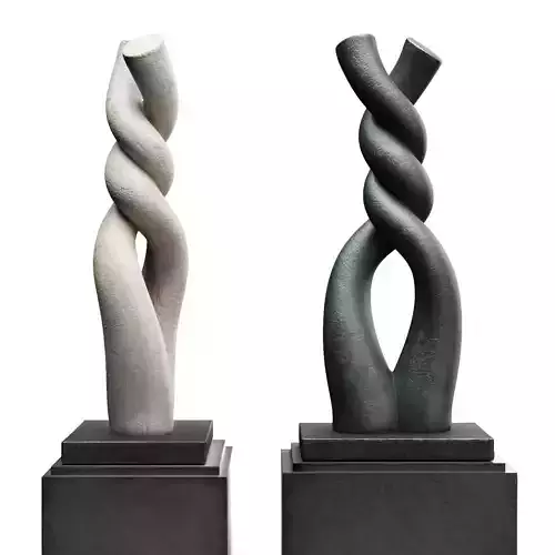 Twisted knot sculpture