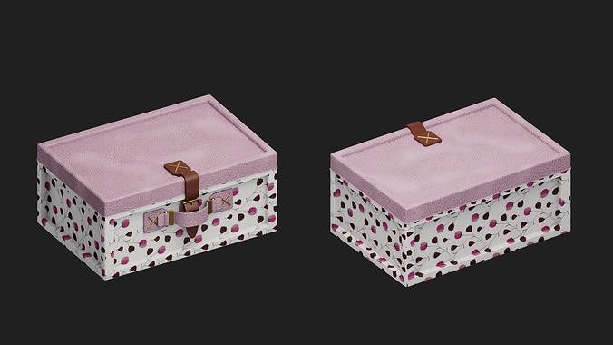 Cosmetic Bag Low-poly 3D model