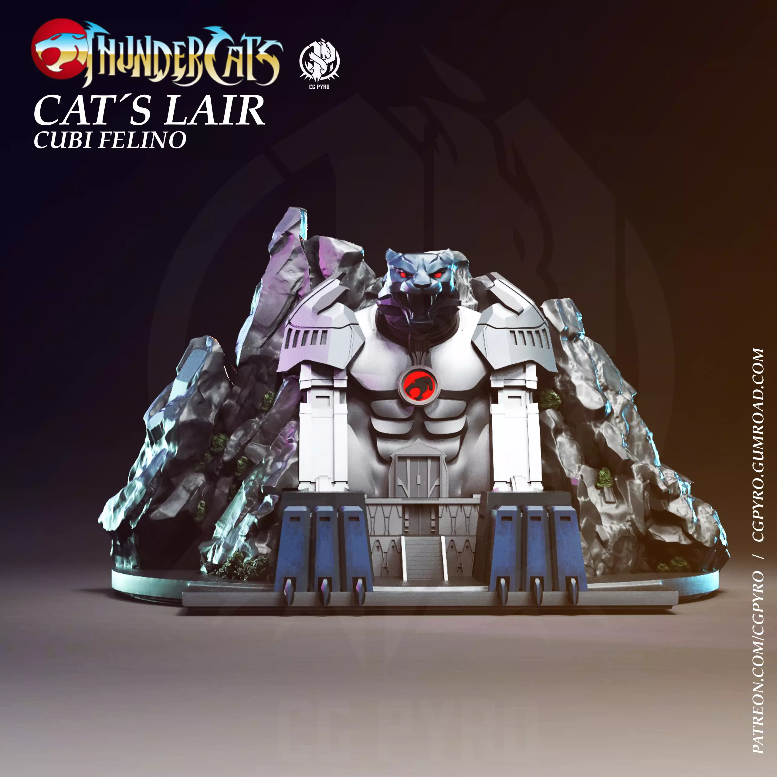 Cats Lair Cubil felino Thundercats Cubil STL 3d printing 3D print model_0