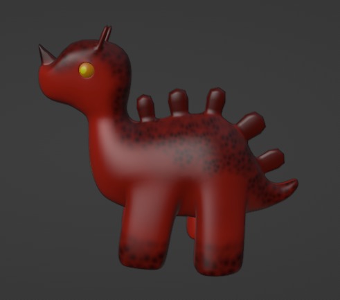 Dinosaurs plushies 3D model_4