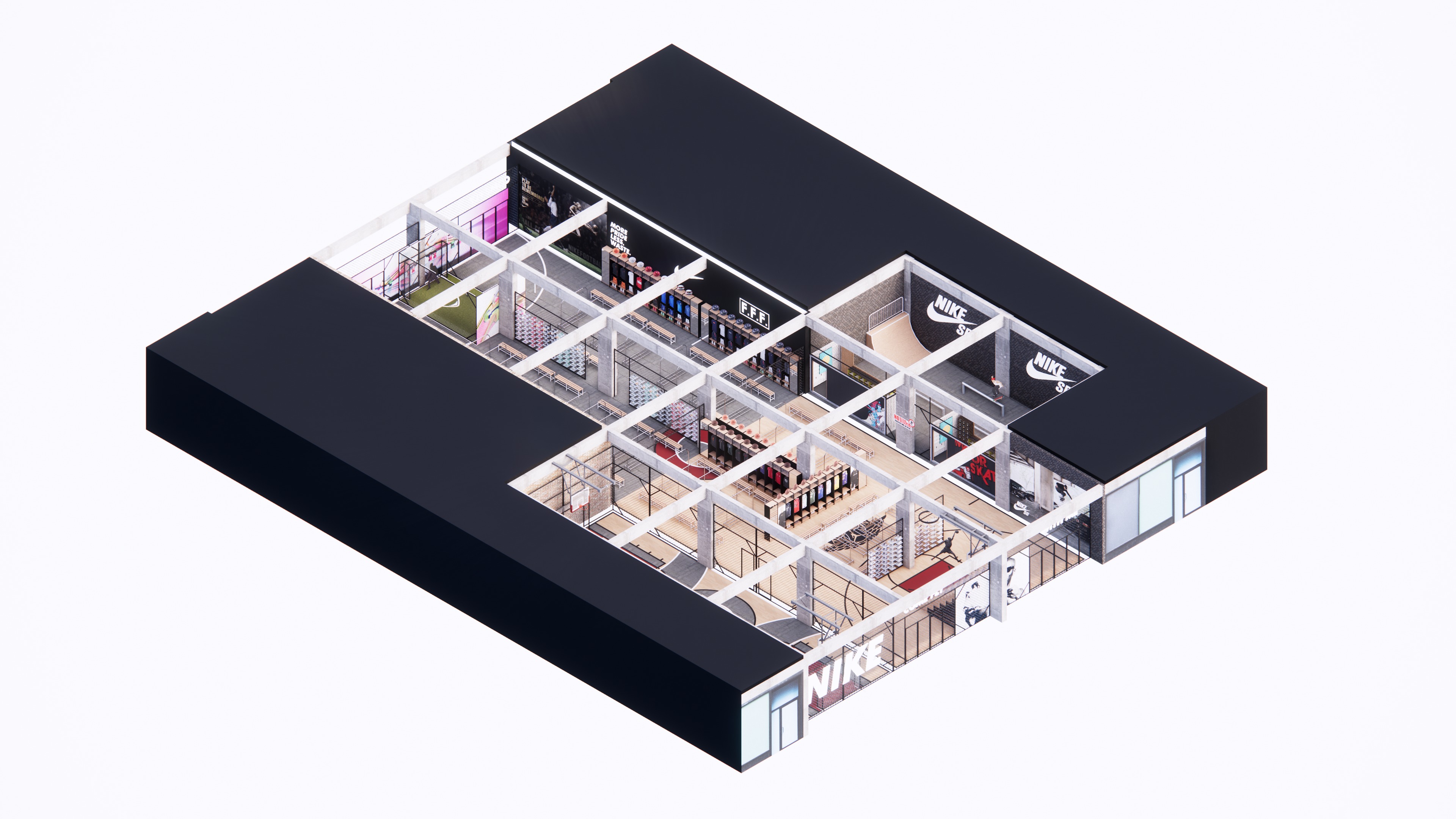 Nike Flagship Store 3D model_21